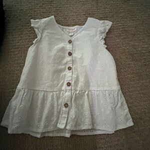 Cat & Jack White Eyelet Blouse